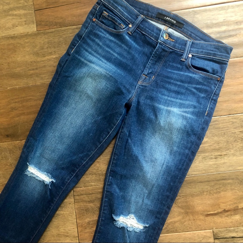 J Brand distressed skinny jeans